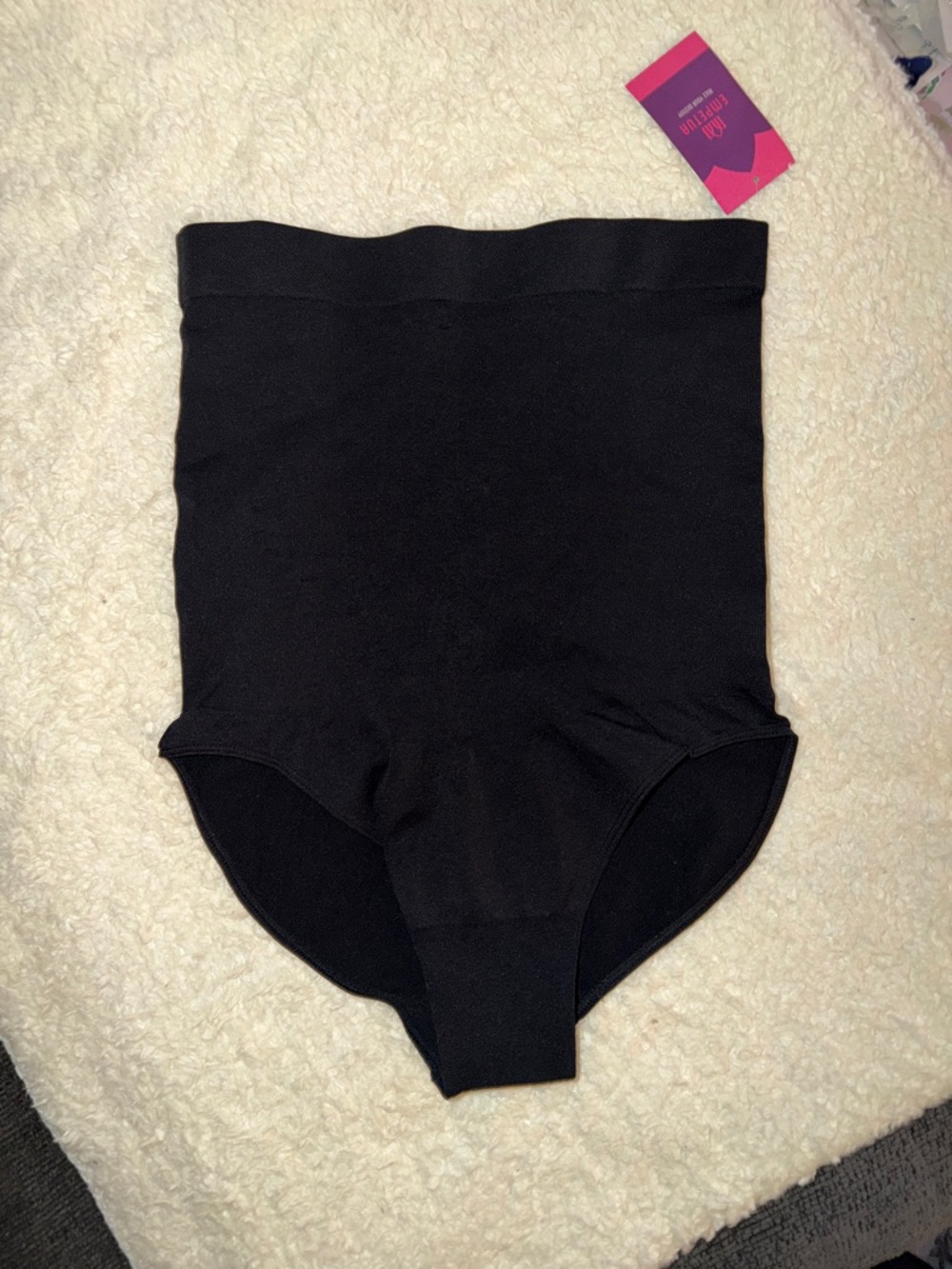 High-Waist Black Shaping Brief